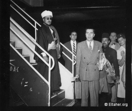 1953 - Sayf El-Islam Abdallah arriving in Cairo 01